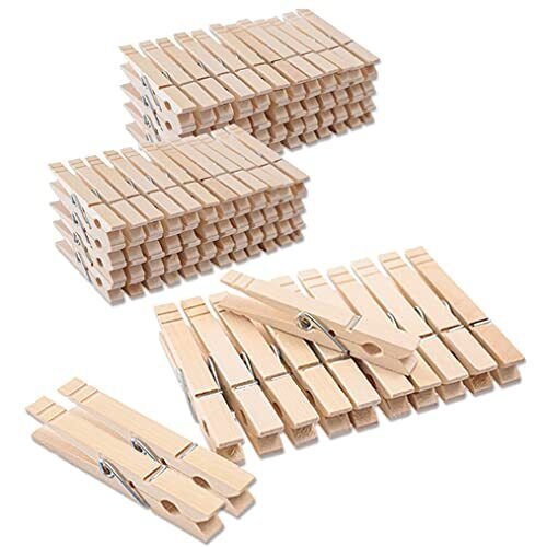 120 Pc Mini Craft Clothespins Wood 1 Small Arts Multi Color Clothes Pins  Crafts 